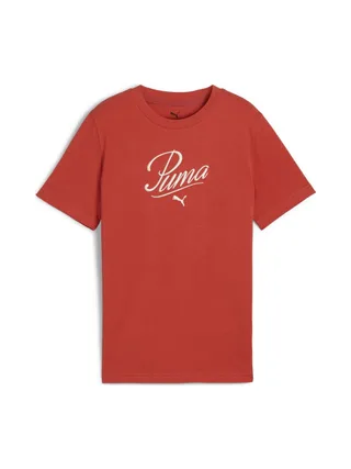 T-Shirt Terracotta Fille Puma Script 1