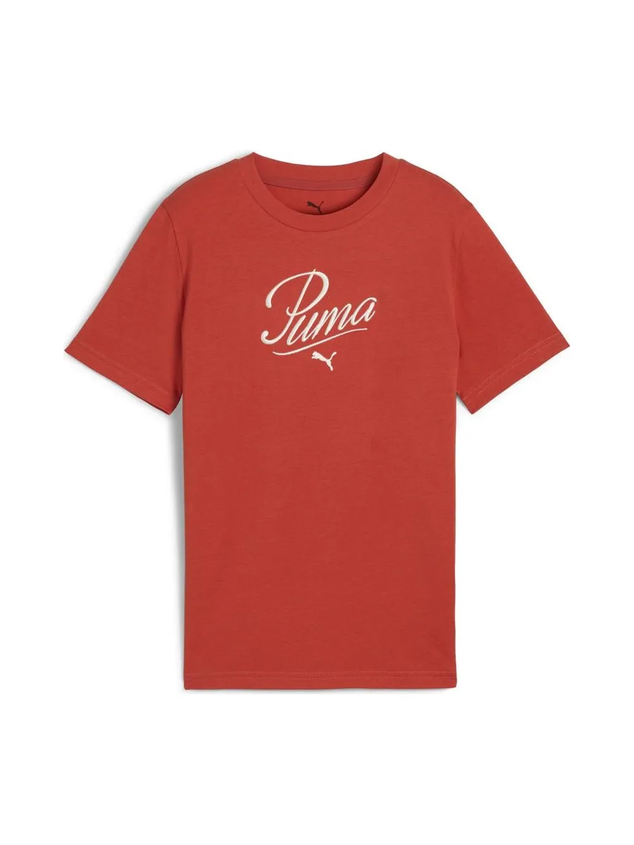 T-Shirt Terracotta Fille Puma Script 2