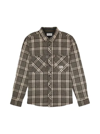 Chemise Marron à Carreaux Homme Teddy Smith 10716621D 1