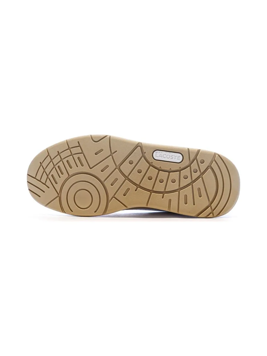 Baskets Blanche/Beige Homme Lacoste T-clip 124 6