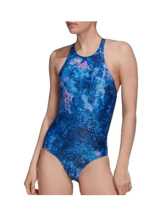 Maillot de bain 1 Piece Bleu Femme Adidas Melting Salt 1
