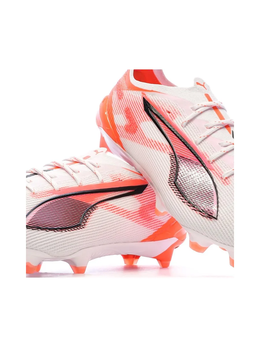 Chaussures de football Blanches/Oranges Homme Puma Ultra 5 Ultimate 8