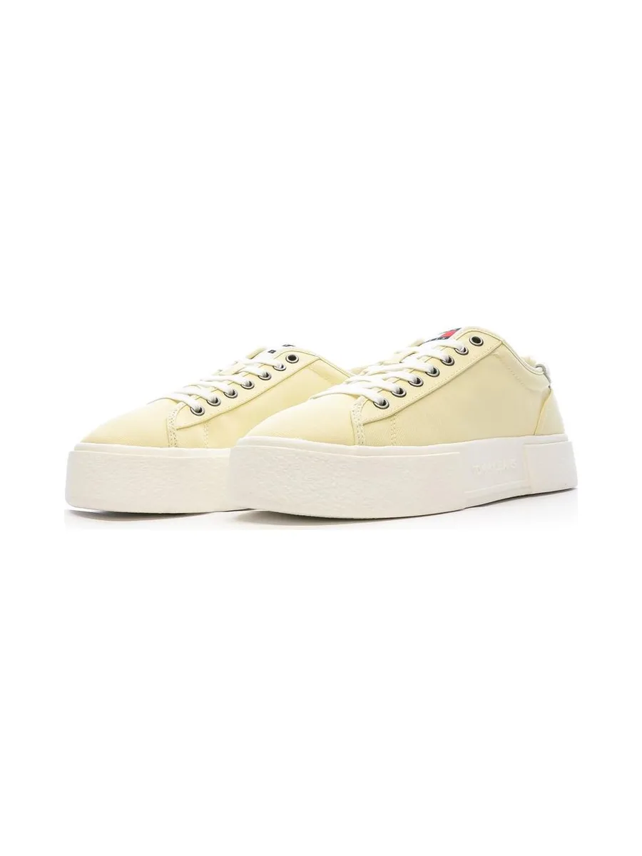 Baskets Jaunes Femme Tommy Hilfiger Foxing Flatform 7