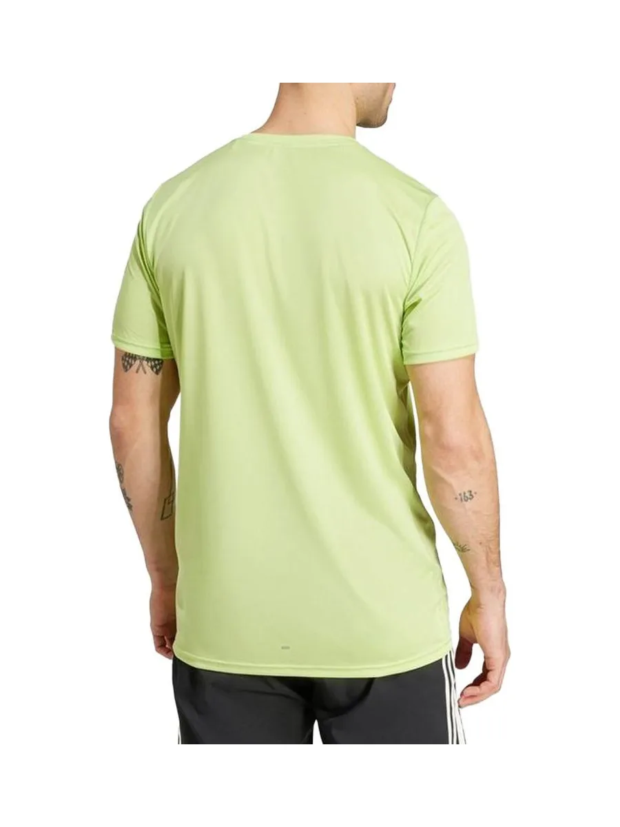 T-shirt Vert Homme Adidas Run It 3