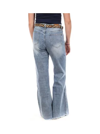 Jean Droit Bleu Moyen Femme Monday Premium 3300 2