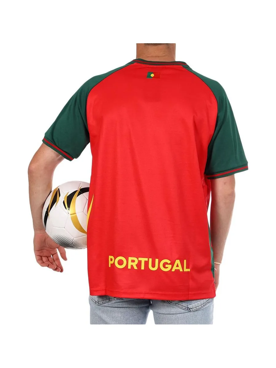 Portugal Maillot Supporter Rouge Mixte Sport Zone 3