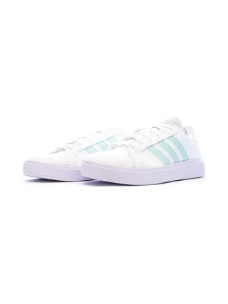 Baskets Blanches/Turquoises Femme Adidas Grand Court Base 2.0 6