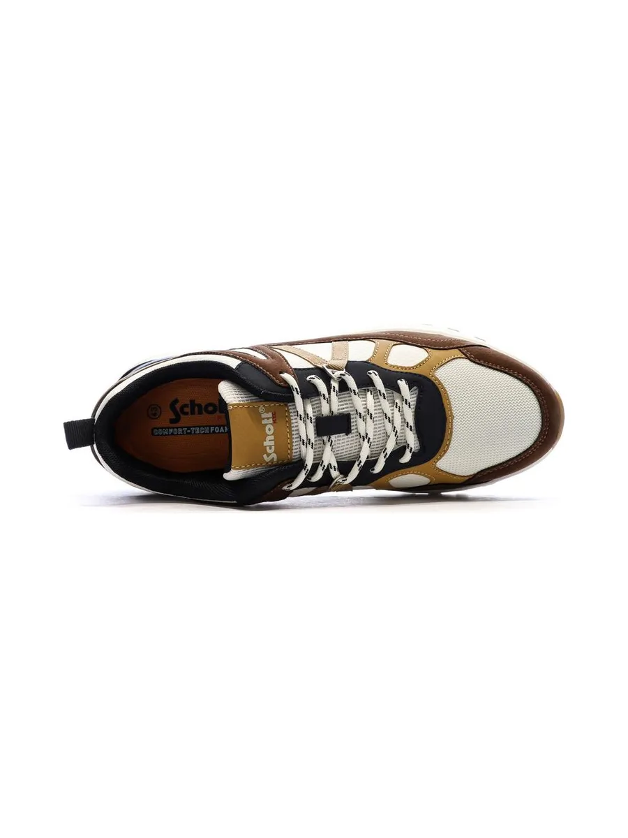 Baskets Beige/Bordeaux/Moutarde Homme Schott Heck 4