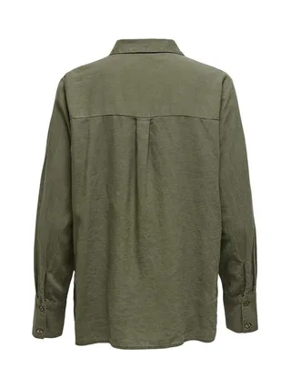 Chemise Kaki Femme JDY Linen 4