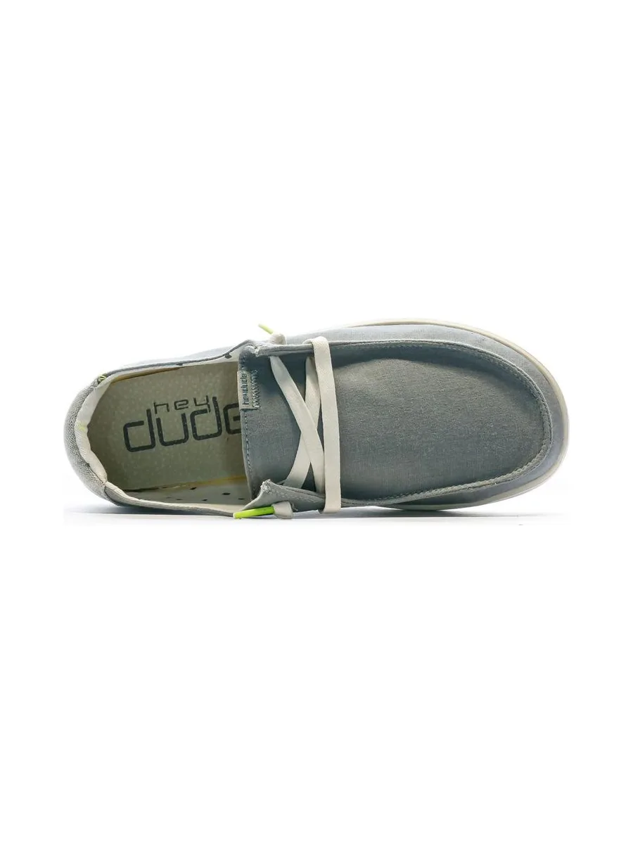 Chaussures Gris/Bleu Femme Hey Dude Wendy Rise 5