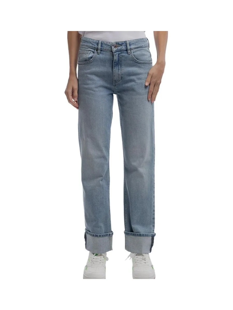 Jean Droit Bleu Fille Teddy Smith Boyfriend 2