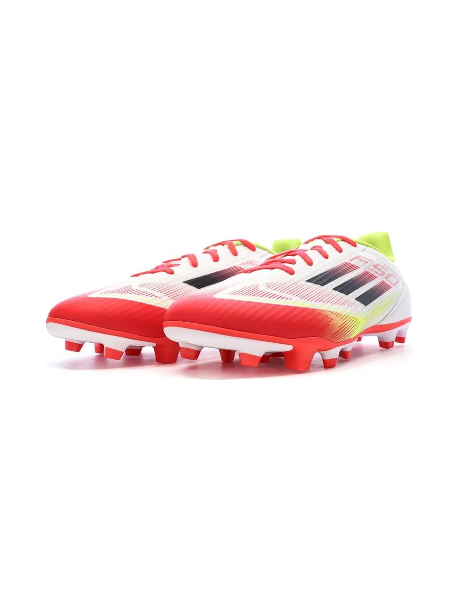 Chaussures de Foot Blanc/Rouge Homme Adidas F50 Club FG/MG 7