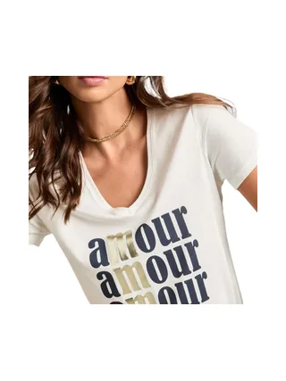 T-shirt Blanc Femme Morgan DAMOUR 931 2