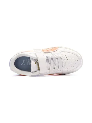 Baskets Blanches/Orange Garçon Puma Caven Iii Retro 4