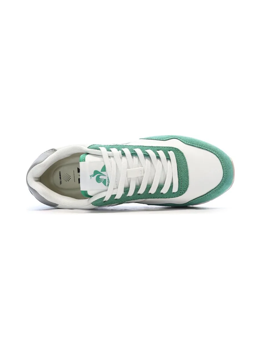 Baskets Blanches/Verte Femme Le Coq Sportif Astra_2 W Optical 5