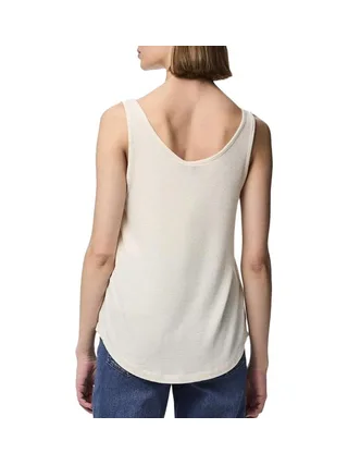 Débardeur Beige/Doré Femme Pieces Billo 2