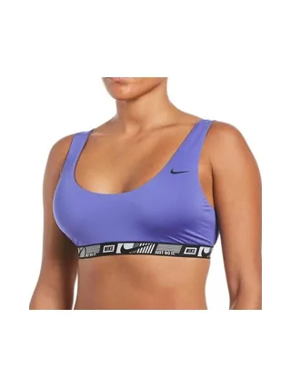 Haut de maillot de bain Violet Femme Nike Banded Bottom 1