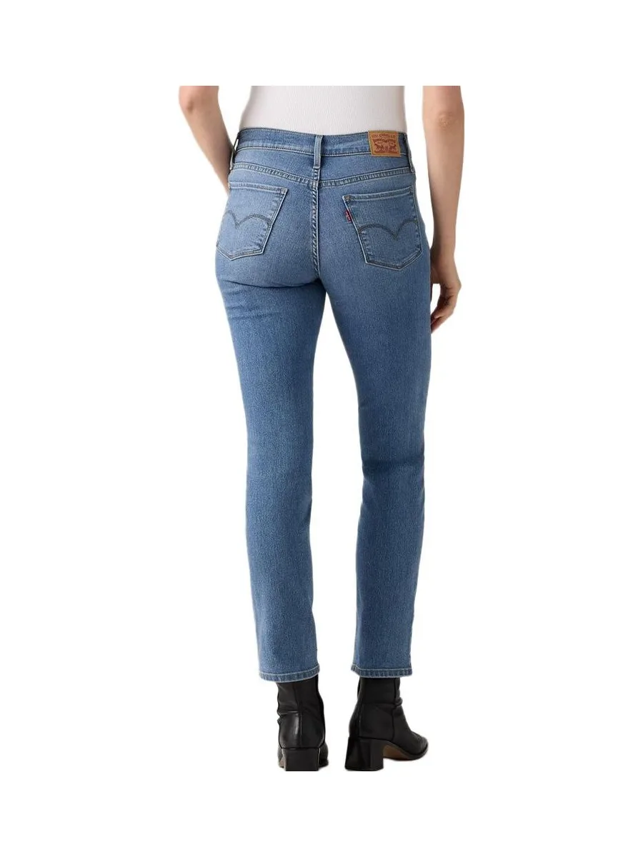 Jean 724 Bleu Femme Levi's Shaping Slim Med Indigo 3