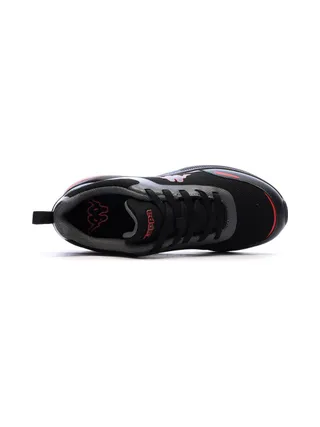 Baskets Noir/Rouge Garçon Kappa Logo Pylos 4
