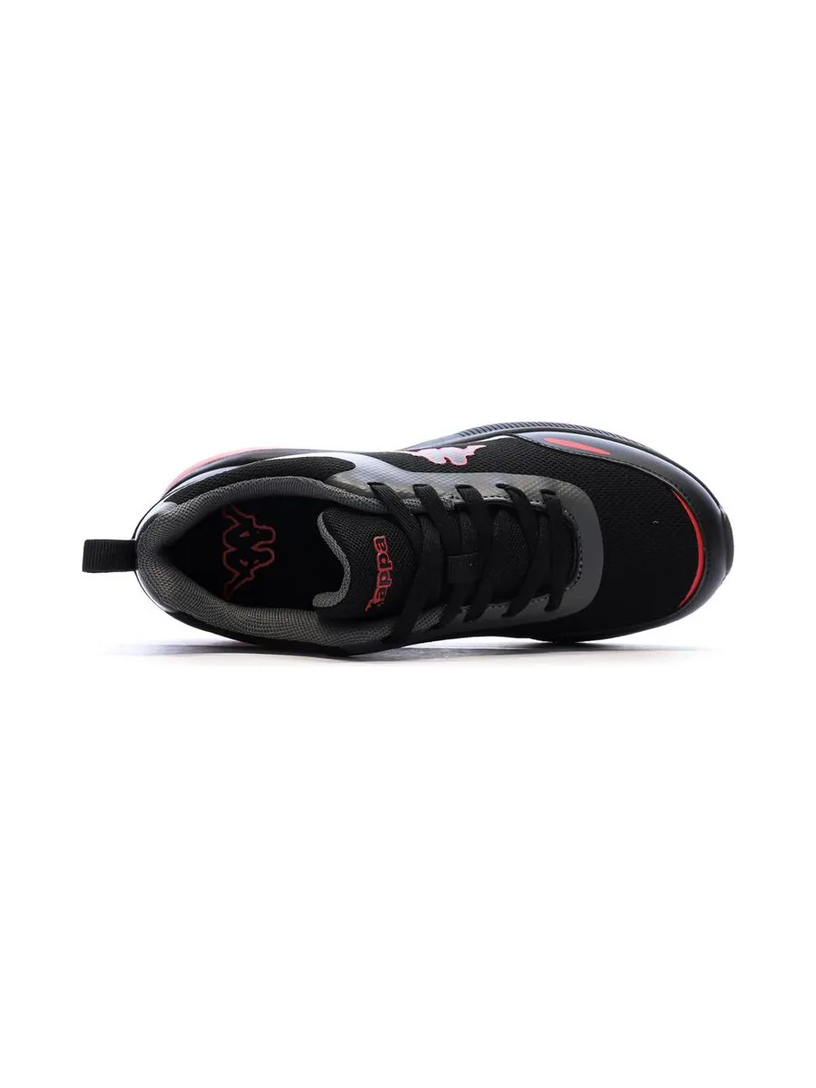 Baskets Noir/Rouge Garçon Kappa Logo Pylos 5