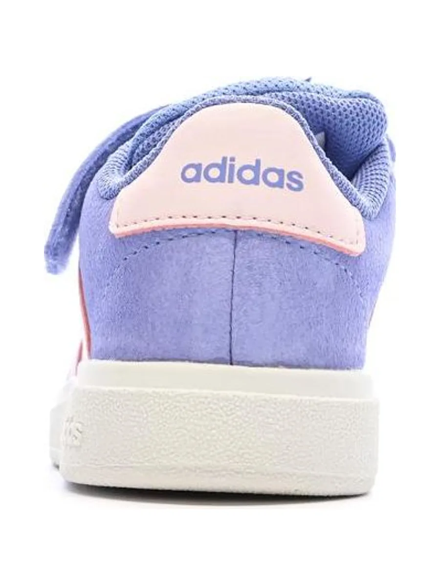 Baskets Violette/Rose Fille Adidas Grand Court 4