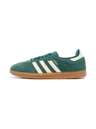 Baskets Vertes/Blanches Homme Adidas Samba 1