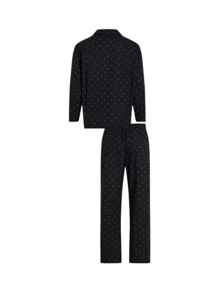 Ensembles de Pyjama Noir Homme Calvin Klein Button Down 2