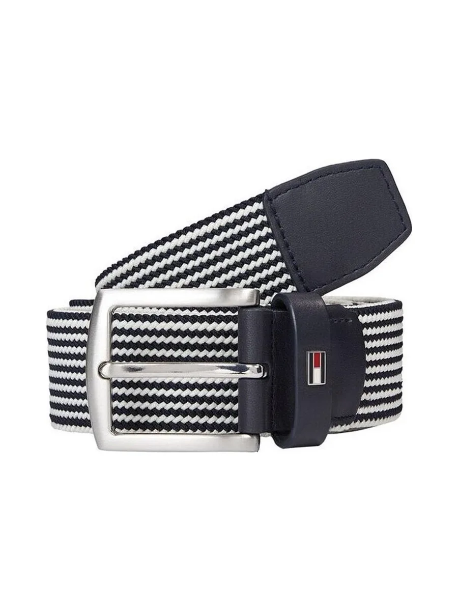 Ceinture Marine/Blanc Homme Tommy Hilfiger Denton Elastic 2