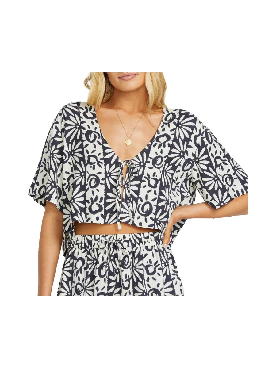 Chemise Noir/Ecru Femme Billabong Sunflower 2