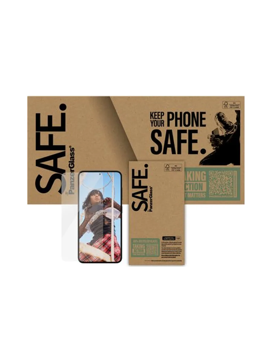 PanzerGlass SAFE. by ® Screen Protector Samsung Galaxy S25 | S24 | Ultra-Wide Fit 2