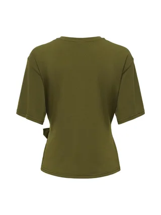 T-Shirt Vert Olive Femme JDY Dea Life 2
