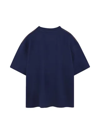 T-Shirt Bleu Garçon TimberlandT60433 2