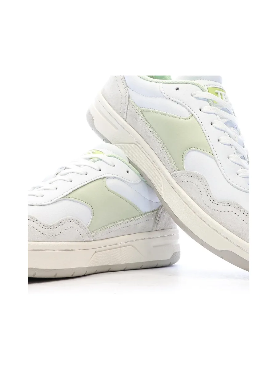 Baskets Blanc/Jaune Femme TBS ALMERIA 8