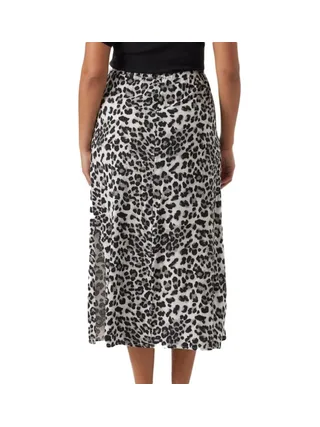 Jupe Longue Imprimé Noir/Blanc Femme Vero Moda Marternity Maxi Skirt 2