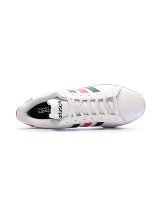 Baskets Blanc/Noir/Rouge Homme Adidas Grand Court 2.0 4
