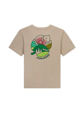 T-Shirt Beige Homme Converse Outdoor Leaf 2