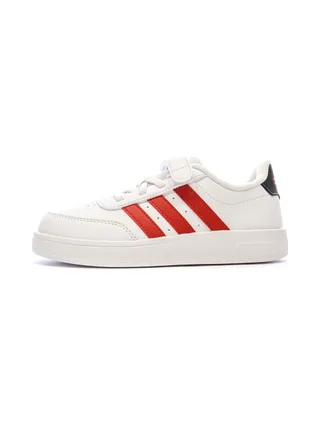 Baskets Blanc/Rouge Garçon Adidas Breaknet 2.0 1