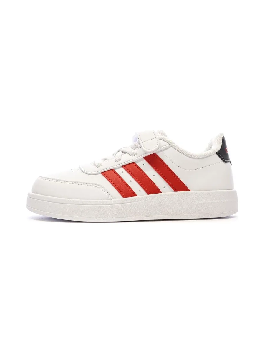 Baskets Blanc/Rouge Garçon Adidas Breaknet 2.0 2
