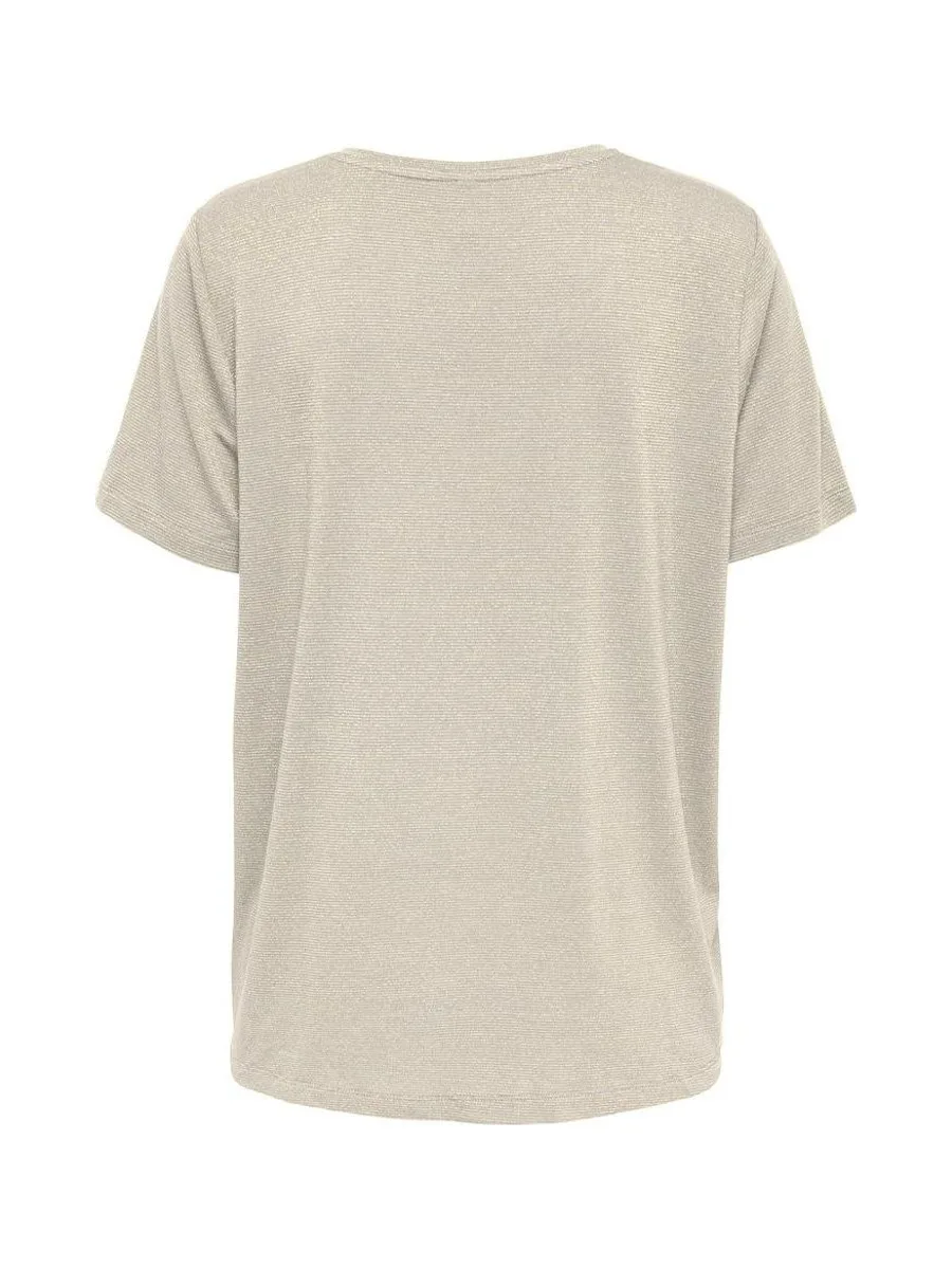 T-shirt Beige Femme Only Harly 3
