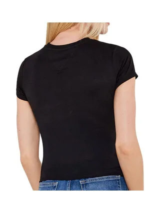 T-Shirt Noir Femme Tommy Hilfiger Slim 2