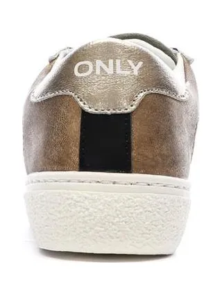 Baskets Blanches/Camel Femme Only Star 3
