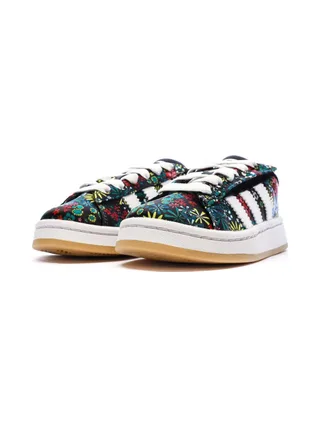 Baskets Noires à Motifs Fille Adidas Campus 6