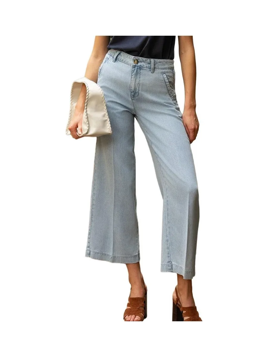 Jean Wide Bleu Femme Oraije Eleonorette 2