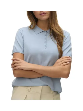 Polo Bleu Femme Vero Moda Lenny 1