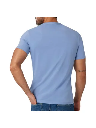 T-shirt Bleu Homme Guess M4YI35J1314 2