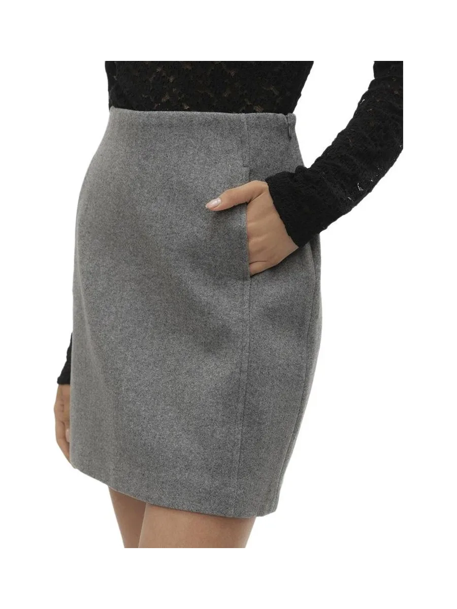 Jupe Grise Femme Vero Moda Fortune Allison 2