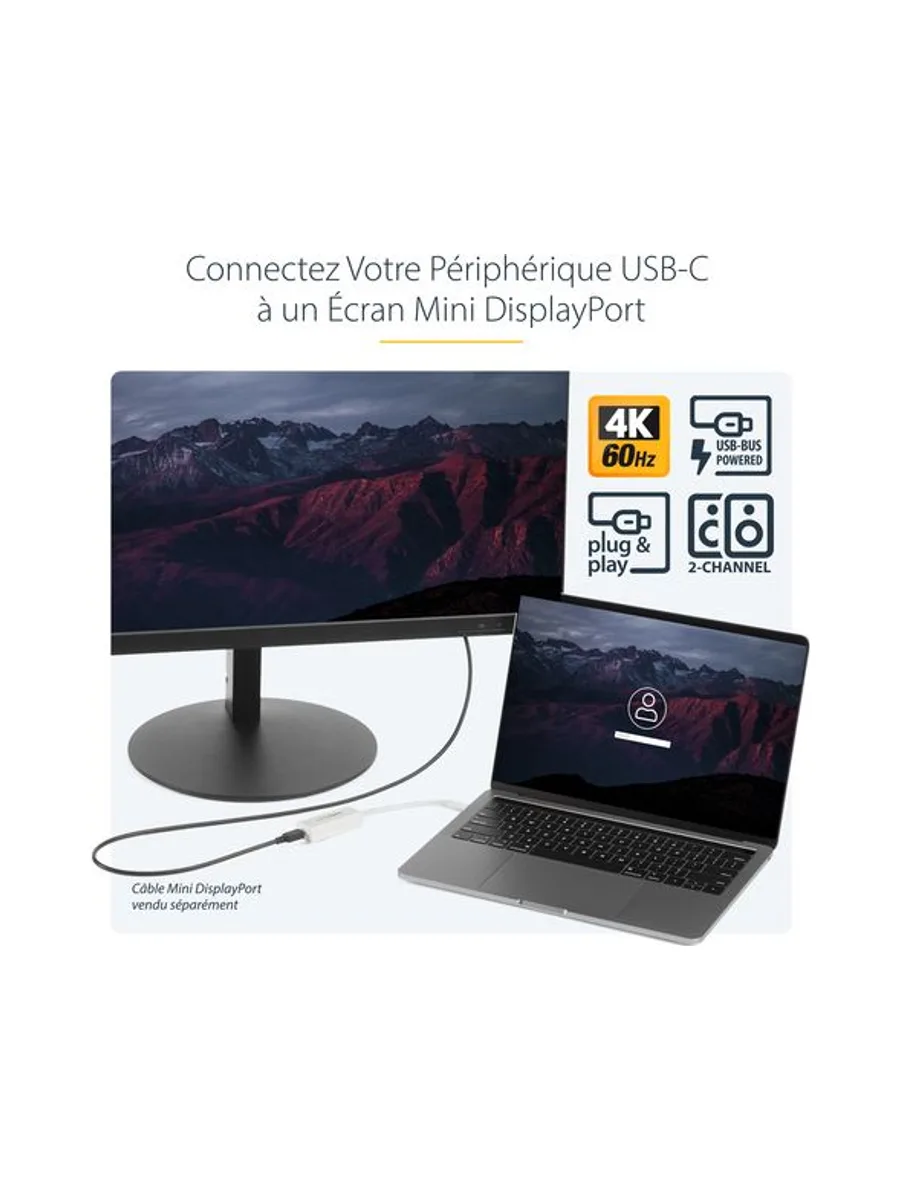 USB-C to Mini DisplayPort Adapter - 4K60 8