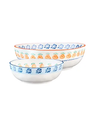 Saladier NAPOLI Ø23,5cm et Ø28cm - 2 pièces - Agrume 1