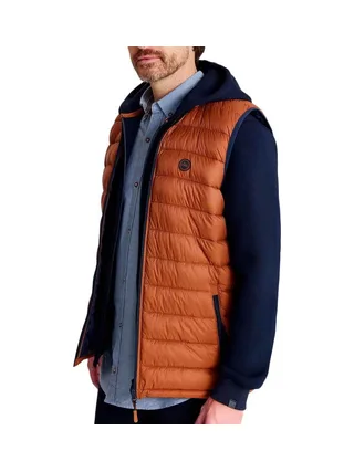 Doudoune Sans Manches Marron Homme TBS Fabian 1