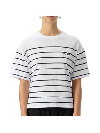 T-Shirt Blanc/Noir Femme Teddy Smith Carla 1